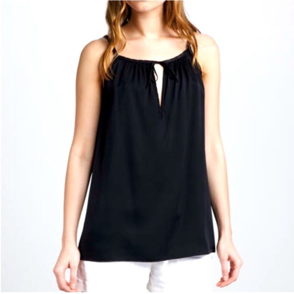 Vince Silk Tie Front Camisole Top Size Small